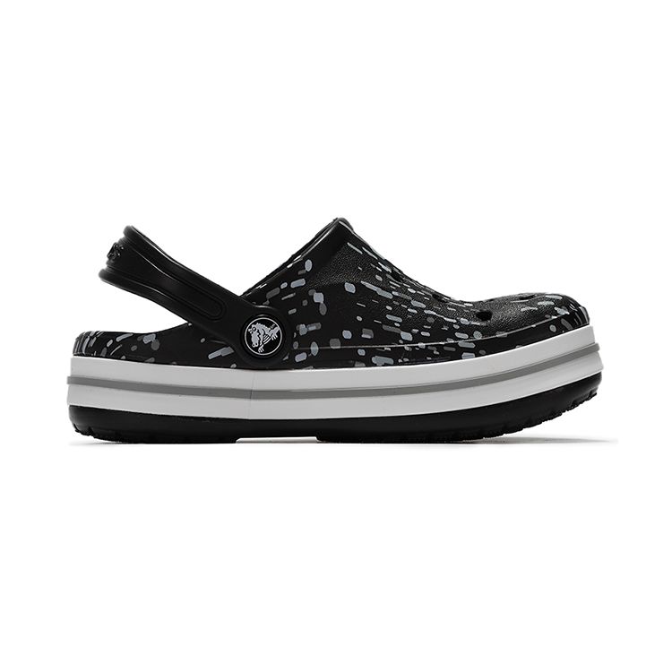 Crocs Classic Clog Beach Hole Sports Sandals Kids Sandals Black Gray 207020-0C4