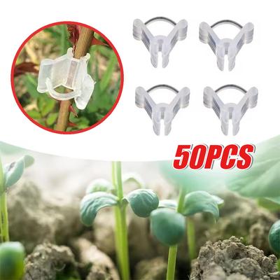 Garden Flower Plant Vine Seedlings Grafted Branches Clip Connector Fasteners Plastic Clips Garden Migration Tool
