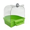 Grande Boîte de Bain Transparente pour Perruches Ondulées, Calopsittes, Inséparables, Perruches - Jouets et Fournitures pour Petits Oiseaux.