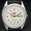 VINTAGE REFURBISHED SEIKO 5 AUTOMATIC 6309A JAPAN MENS WHITE WATCH a442442-4