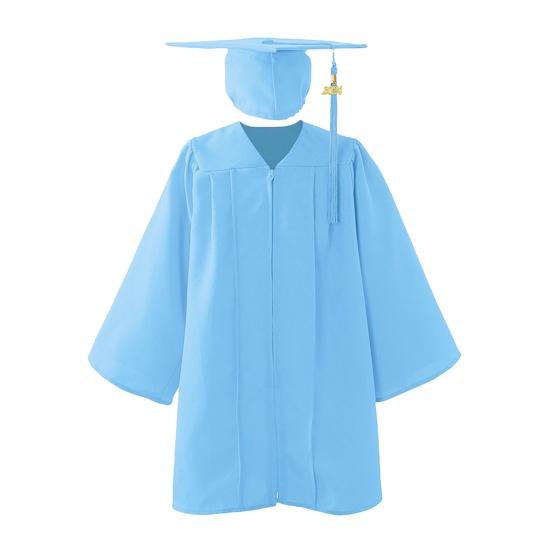 

Kindergarten Graduation Gown And Cap Set 2026 Graduation Gown with Hidden Zipper Gold Tassel Kids Elementary School Graduation Outfit 110cm