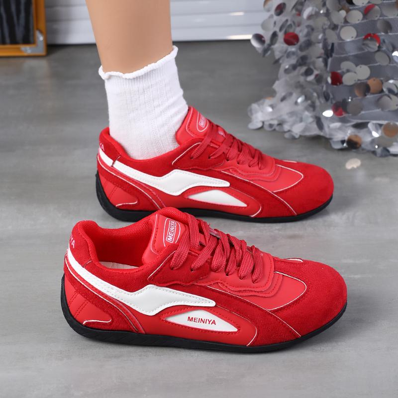 Autumn New Women's Lightweight Flat Sports Sneakers, Fashion Low-Cut Casual Shoes, Comfortable & Versatile Walking Shoes