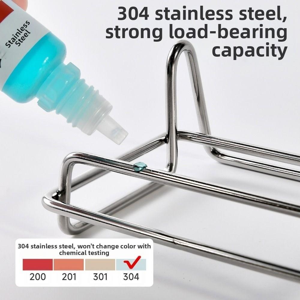 Space Saving Countertop Cookware Rack Vertical Pot Lid Drying Rack Durable Pot Rack
