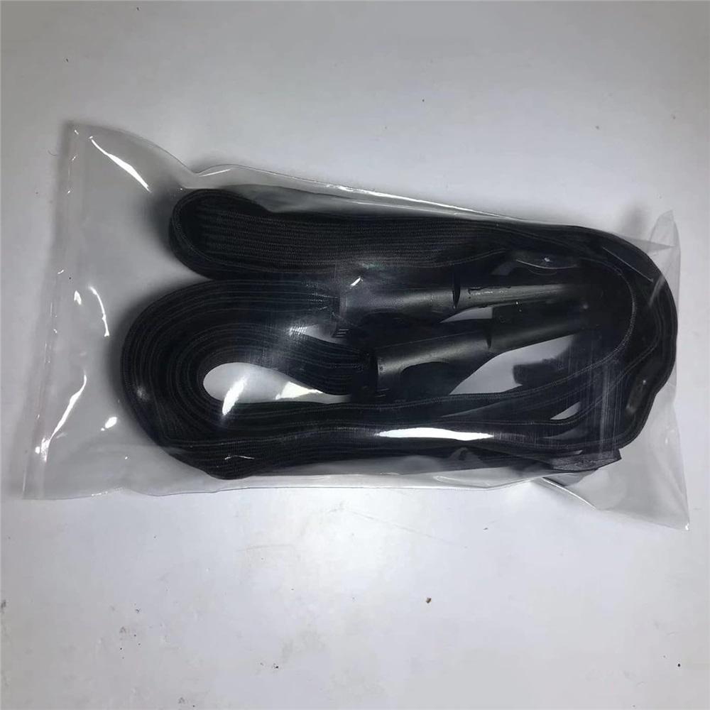 2 Pcs Universal Motorcycle Helmet Luggage Rope 24" Motorcycle Bungee Cord Bandage Retractable Elastic Strap With 2 Hooks (Black)