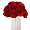 2 Bunches Artificial Carnations Total 12 Heads Silk Faux Flowers for Funeral Arrangements Wedding Bouquets Cemetery Wreaths DIY Crafts
