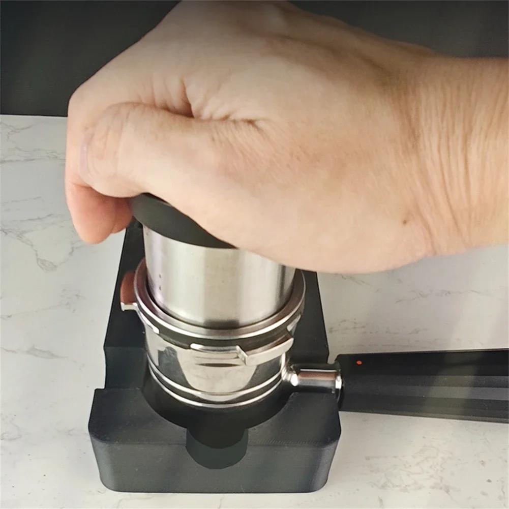 Espresso Coffee Tamping Station with Tamper Base and Portafilter Holder for ES601 655 701 Black Coffee Bar Tool