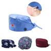 Comodo cappellino chirurgico in cotone con fascia assorbi-sudore e vestibilità regolabile