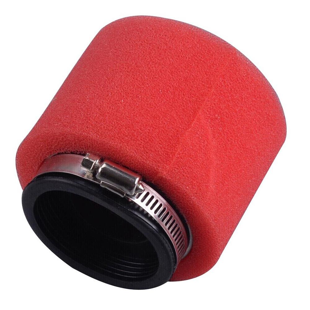 58mm Motorcycle Air Filter Red Dual Layer Foam - 2.3" Inlet Universal Pit Bike ATV Dirt Bike Intake Cleaner Air Filters 7