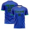 Magliette da Calcio Personalizzate con Nome Squadra Numero Nome Personalizzate Fai da Te Girocollo Blu Magliette Sportive Larghe Asciugatura Rapida Divisa Squadra