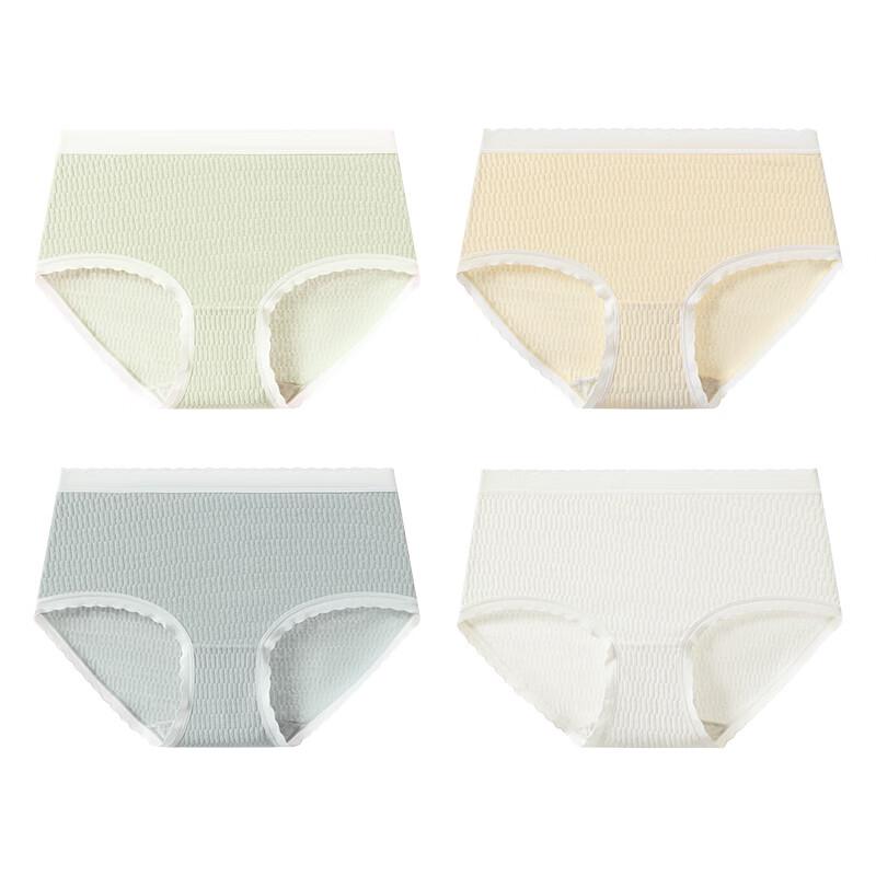 Fenteng Women's Pure Cotton Antibacterial Briefs 4-Pack