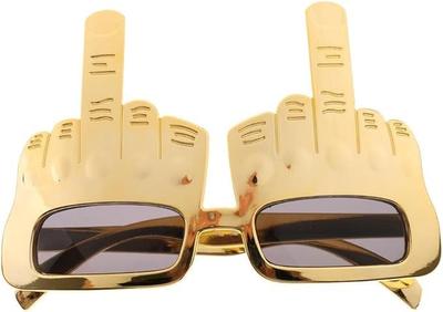 Tricky Middle Finger Creative Middle Finger Hand Shape Finger Silly Funny Party Novelty Sunglasses Novelty Party Glasses Gram [Qintreesify]