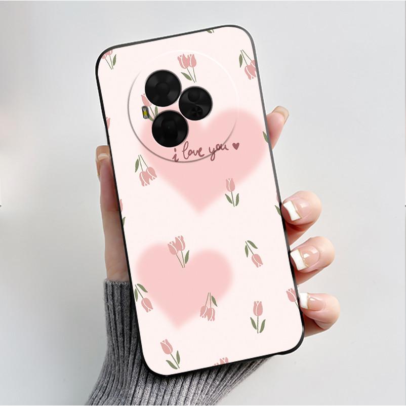 

For TCL NxtPaper 60 Ultra 5G Case Back Cover Luxury Fashion Butterfly Flowers Black Shockproof Soft Silicone Bumper Phone Casing TCL NxtPaper 60 Ultra