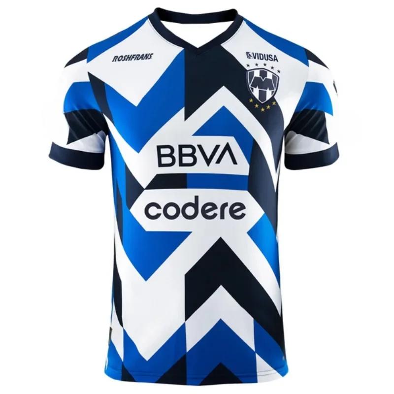 Camisetas de fútbol para hombre y mujer de Monterrey, camisetas deportivas casuales, entrenamiento deportivo al aire libre, secado rápido y transpirable