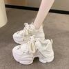 Women Chunky  Sneakers High Platform Sports Shoes New 2025 Autumn Thick Bottom Women's Wedge Casual Shoes