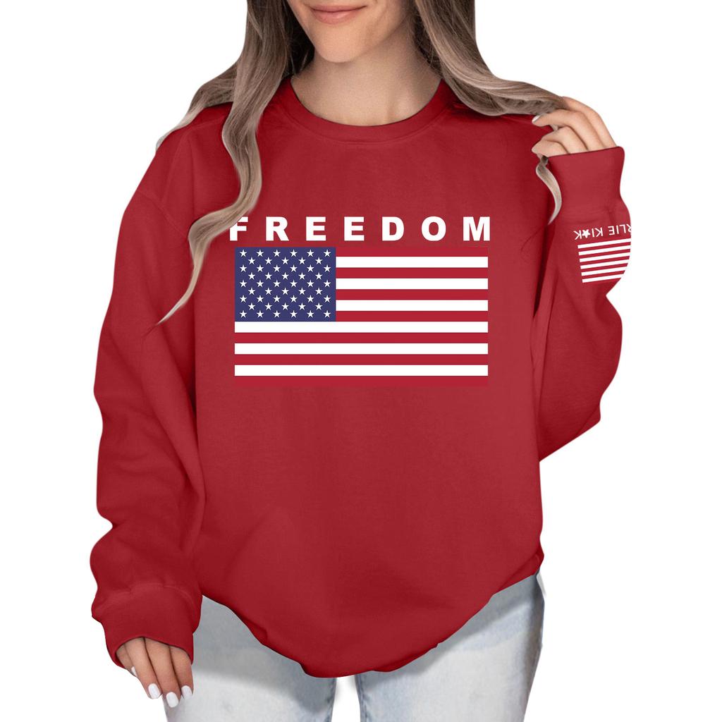 Women's Colorblock Sweatshirt Long Sleeve Round Neck Casual Comfortable Loose Lightweight Women's Sweatshirtt