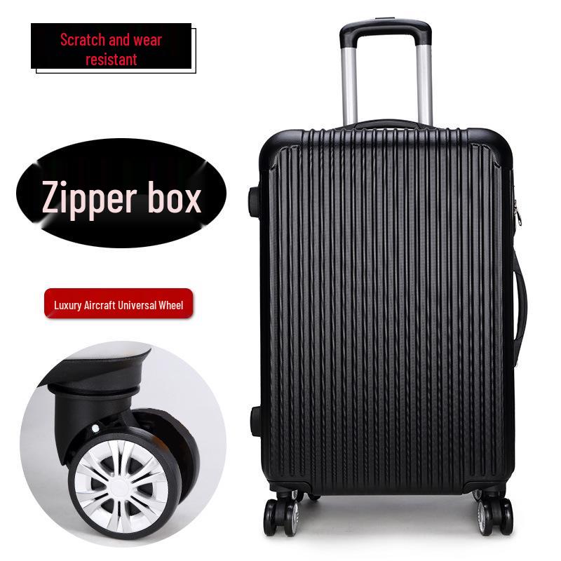 Unisex Fashion Suitcase with Combination Lock and Wheels - Cabin-Size Trolley Case for Students
