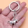 Vintage Style Horse Shoe Keychain Creative Design Stallion Charm Keyring  New Year Mascot