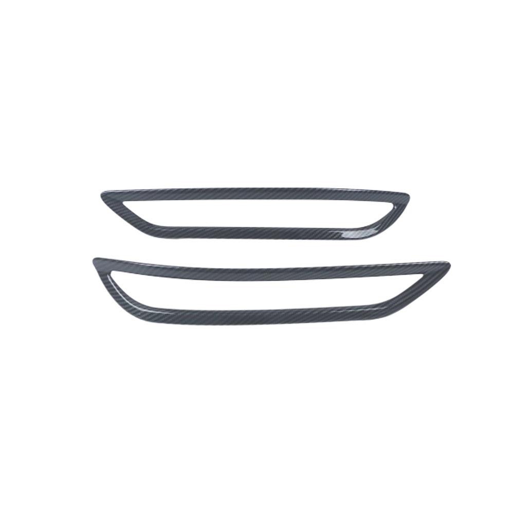 For VW Volkswagen Teramont Atlas 2024 Rear Fog Light Lamp Cover Trim ABS Chrome Car Styling Eyebrow Accessories