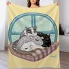 Cozy Gerbils Throw Blanket Flannel Fleece Soft Warm Throw Blanket