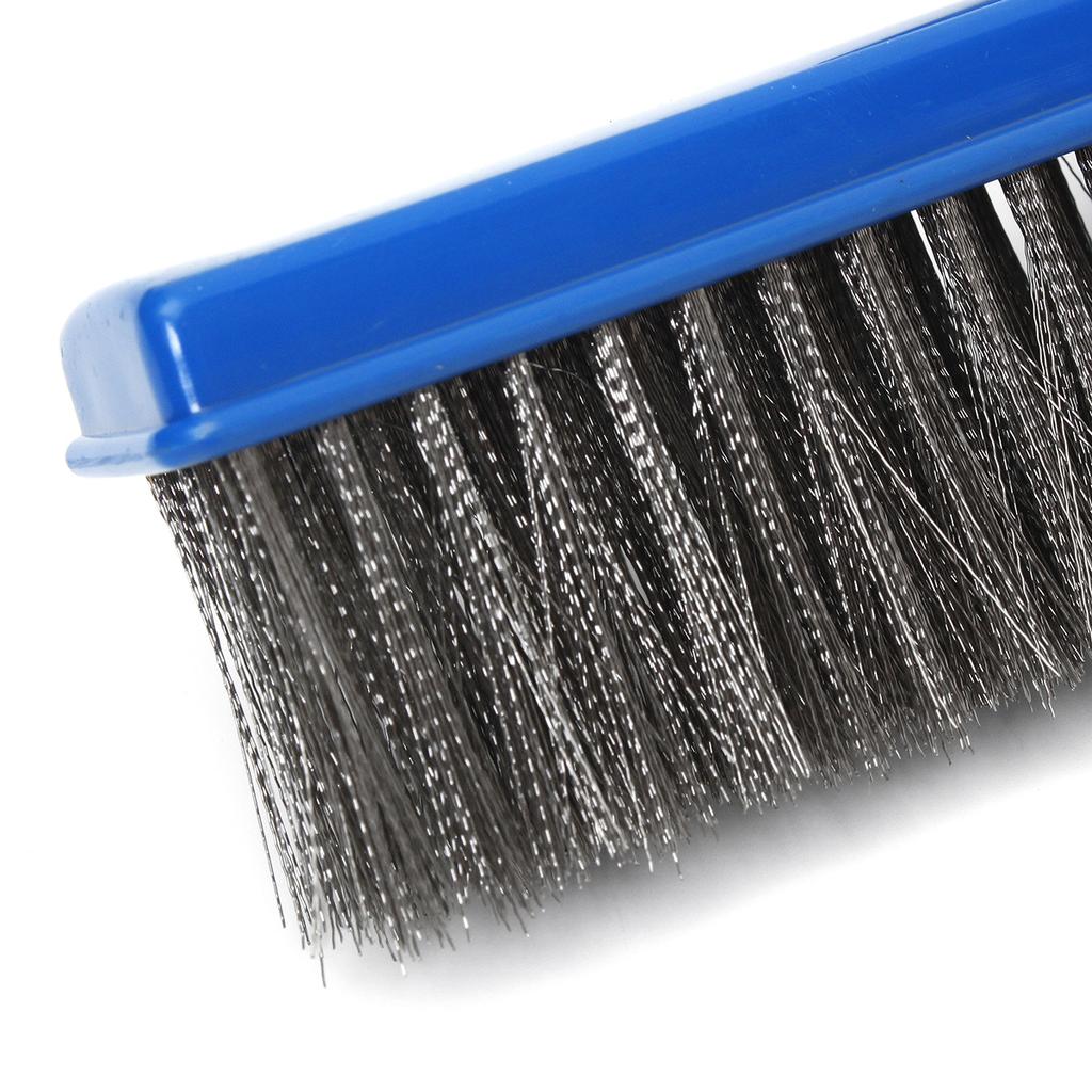 1Pcs 10 Inch Heavy Duty Algae Brush Anti-Rust Stainless Steel Bristle Cleaning Tool for Hot Tub Pond Swimming Pool
