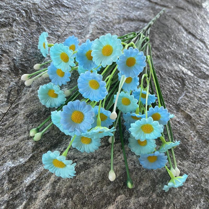 Daisy Small Silk Flower Bouquet For Wedding Decor And Home Projects Styling