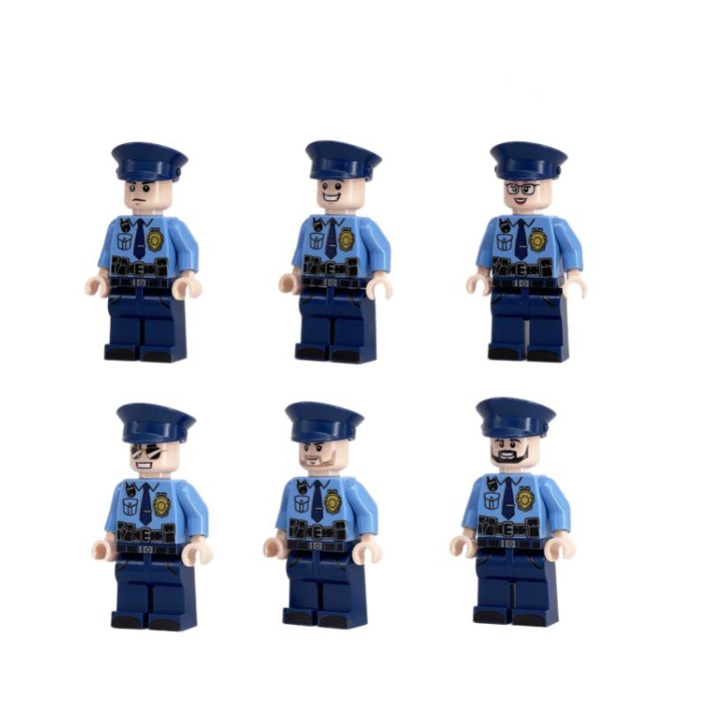 City Police Minifigures Building Set: Traffic Police & Prison Break Inmates