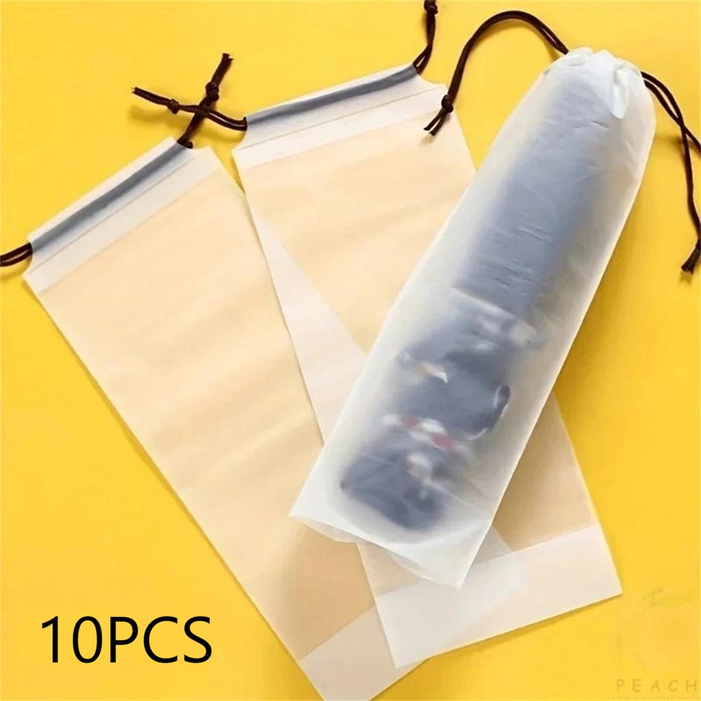 5/50pcs Transparent Waterproof Umbrella Storage Bag Exquisite Reusable Drawstring Bag Home Storage Organizer Trend Accessories