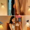Motion Sensor Night Lights with Auto-On, Magnetic Stick-On Installation Long-Lasting Battery Life Bird Shape USB Rechargeable Wall Lights