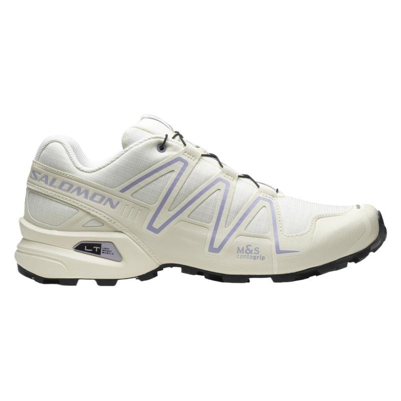 SALOMON Speedcross 3 Anti Slip And Wear Resistant Lightweight Low Top Outdoor Shoes Unisex White Sneakers 477234