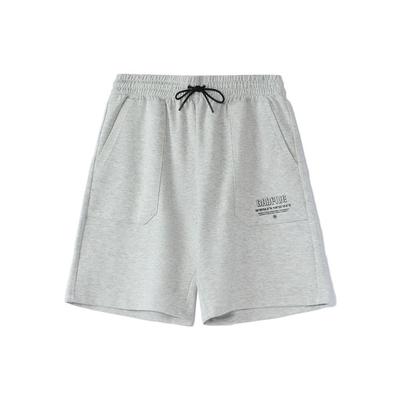 Li Ning Badfive Sports Basketball Series Letter Print Loose Casual Shorts Men Shorts Gray AKSR155-1