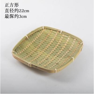 Handmade Bamboo Woven Products Bamboo Screen Bamboo Basket Storage Basket Fruit Dish Dim Sum Tray Farm Woven Round Dustpan