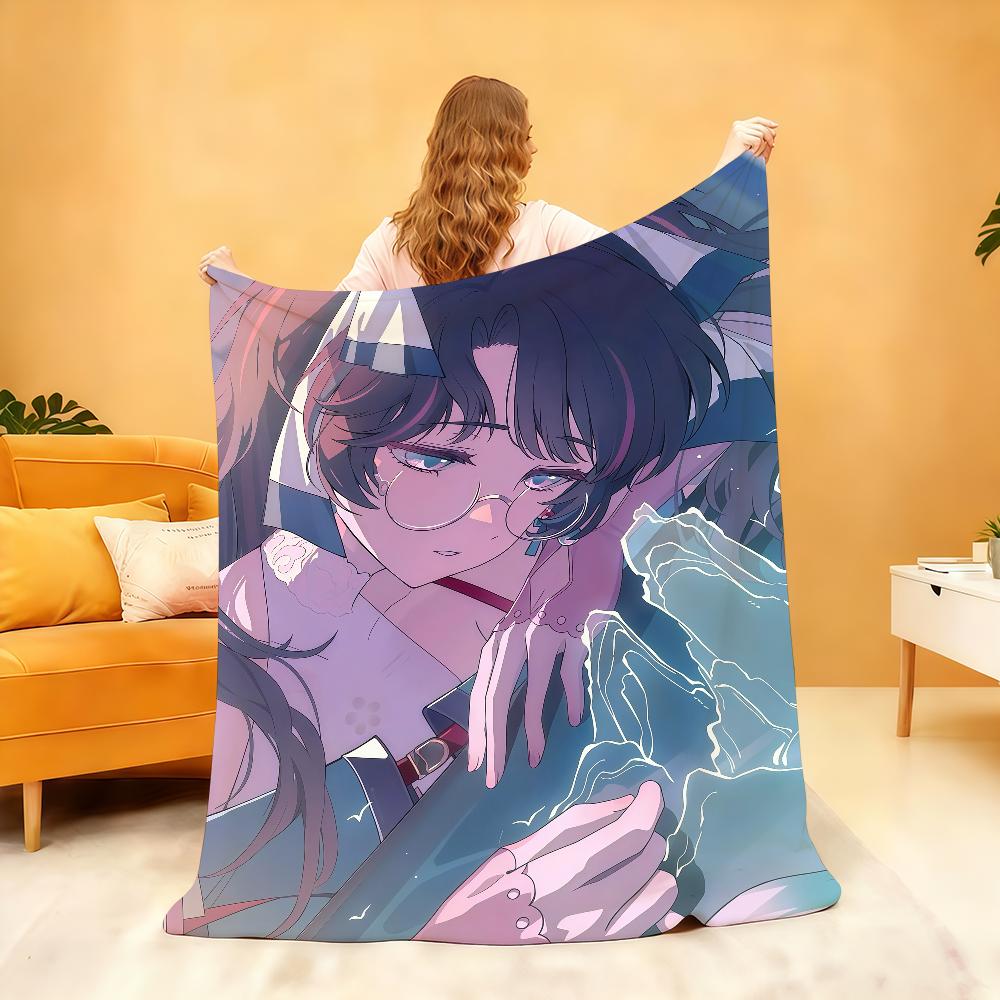 Hot Game Zhe zhi Wuthering Waves Blanket For Soft Throw Blanket for Picnic Bed Sofa Home Bedroom Cozy Warm Comfortable