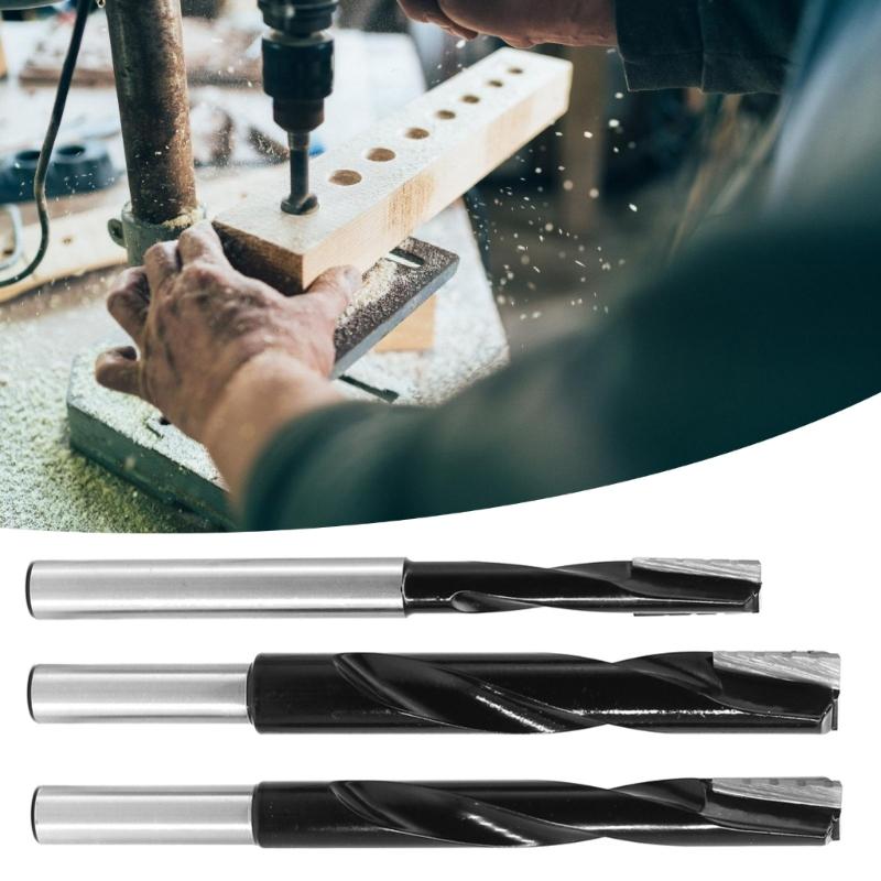 Carbon Steel Mortising Drill Bit 1/2Inch Round Shank for Precisions Lock Installation and Door Machines