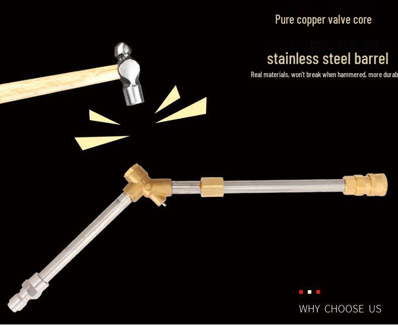 High-Pressure Car Wash Water Gun with Ceramic All-Copper Valve Nozzle