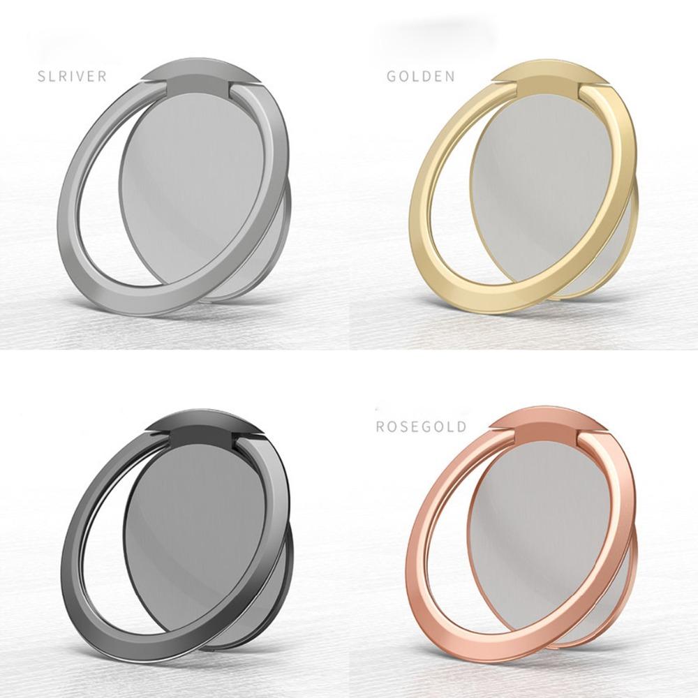 Soporte de Anillo para Dedo de Metal de Lujo para Teléfono Móvil, Rotación Universal de 360 Grados, Soporte Magnético para Coche, Accesorios