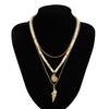 Men Beach Coconut Shell Seashell Necklace Hip Hop Unique Layered Choker Chain Accessories