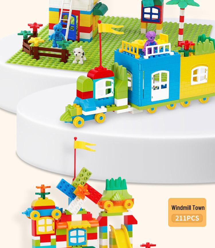 Large Particle Educational Building Blocks Toy - Castle Series 2025 for Boys & Girls, New Children's Gift