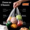 White Vest-Style Disposable Plastic Bags for Food Takeaway – Transparent, Convenient, Small & Large Sizes