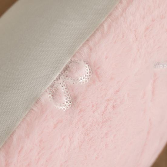 Throw Pillowcase Bowknot Pattern Hidden Zipper Wrinkle Resistant Pillow Cover Bedroom Living Room Sofa