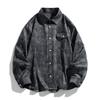 2026 Spring Summer Men Long Sleeve Tie-Dye Shirts Men Y2K Vintage Cargo Shirt Korean Fashion Loose Streetwear Blouses Clothes
