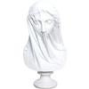 Resin Handicraft Figure Sculpture Veil Girl Caped Lady Abstract Bust Plaster Statue Decorative Figurines Home Decoration