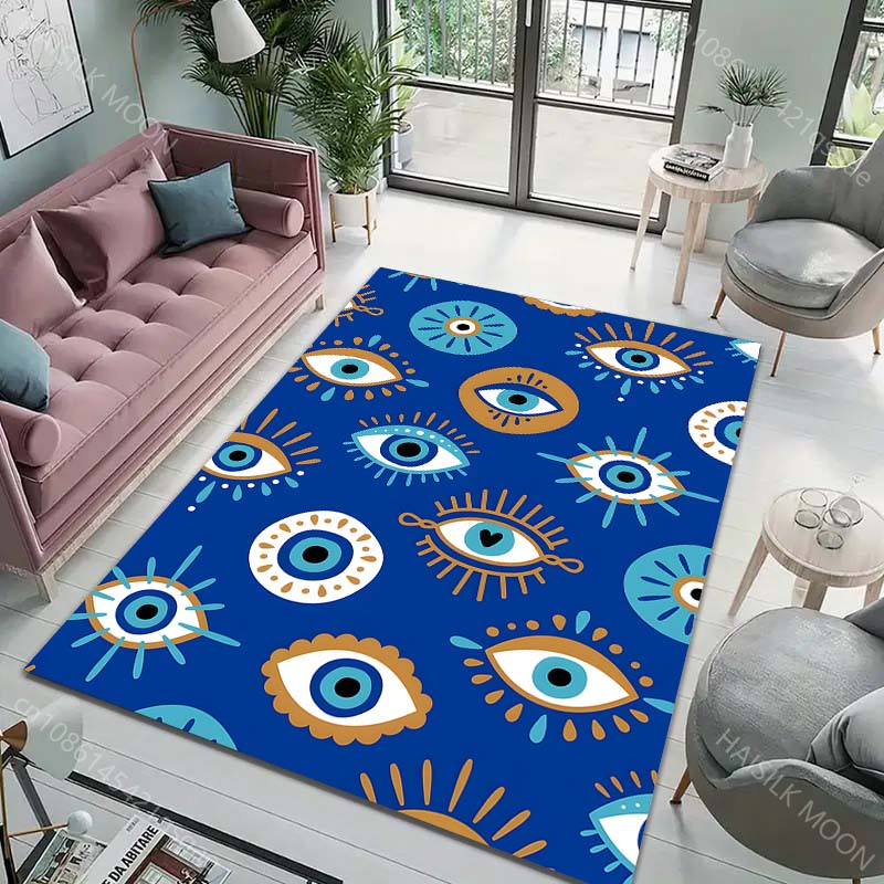 Multi-Size Aboriginal Eye Style Carpet for Living Room Bedroom Sofa Home Decor Non-slip Floor Mat Modern Rugs Fast Shipping