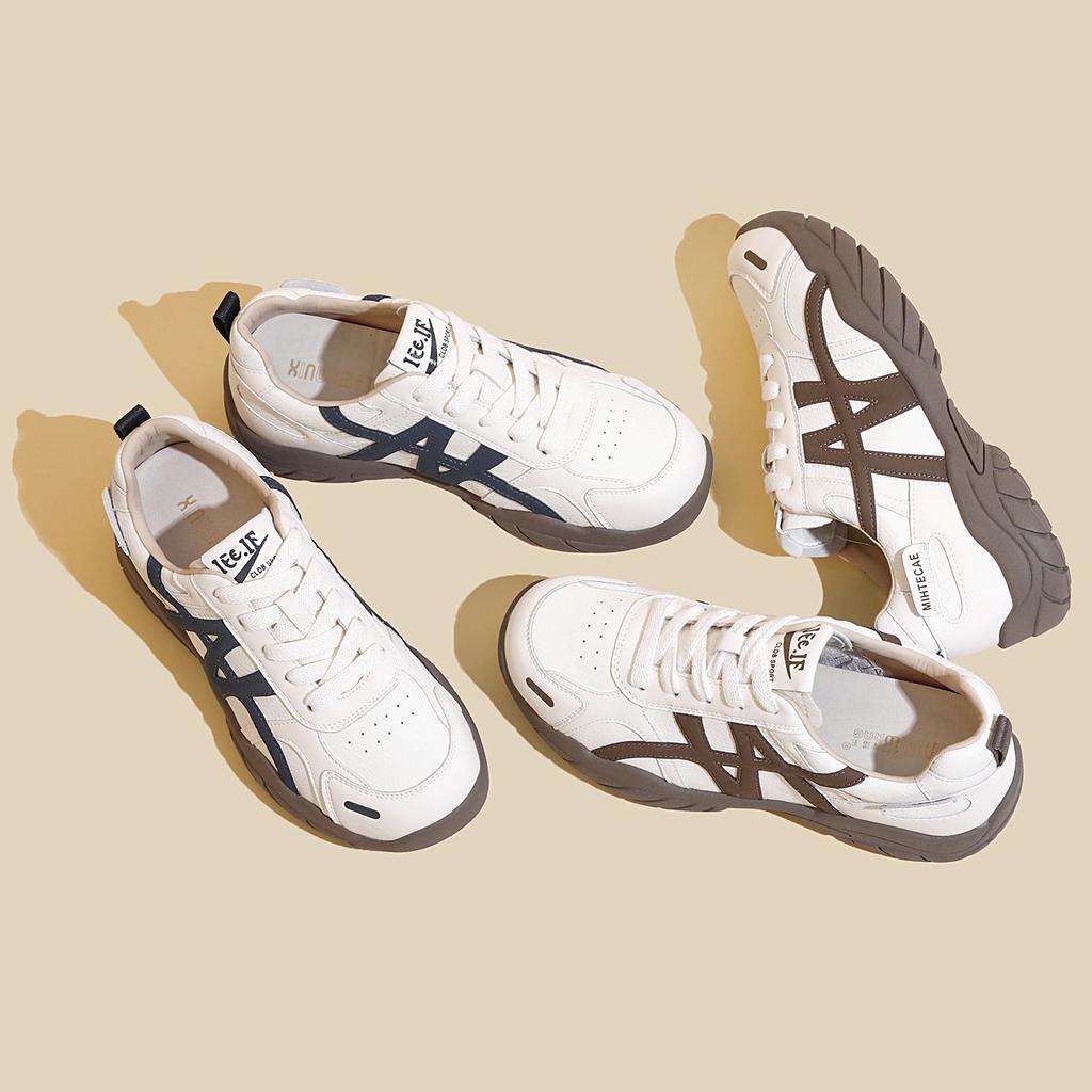 Retro German training shoes women's 2025 autumn new heightening casual versatile Forrest Gump shoes soft sole comfortable little white sports shoes