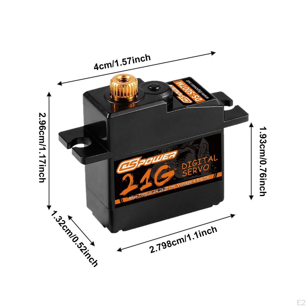 21G Gear Digital Servo RC Car Upgrade 1/12 Supplies Direct Replacement Mini JST2.54 for MN82