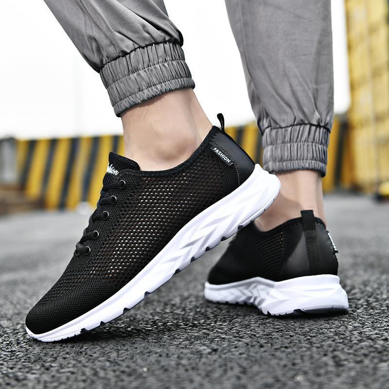 Fashion Men's Lightweight Outdoor Running Soft Soled Casual Walking Non Slip Summer Tenis Masculino Breathable Casual Running Shoes