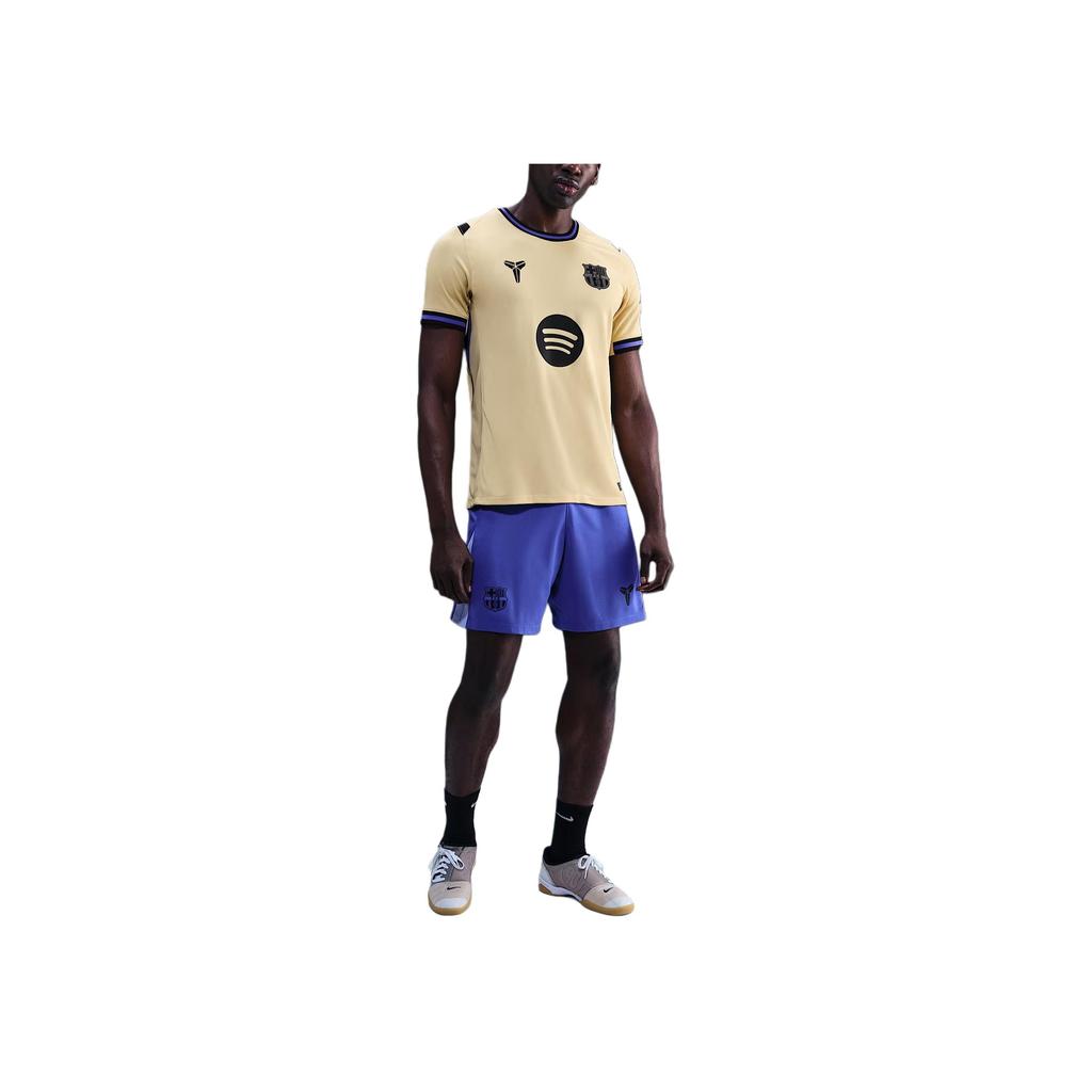 Nike X Kobe F.C. Barcelona 2025/26 Stadium Away Jersey Team Gold/Team Gold/Persian Violet/Black Men Tops Yellow HJ4603-784