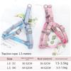 Pet Dog Chest and Back Traction Rope Y-shaped Chest Strap Vest Style Dog Walking Rope Teddy Bear Shiba Inu Vest Dog Rope Set