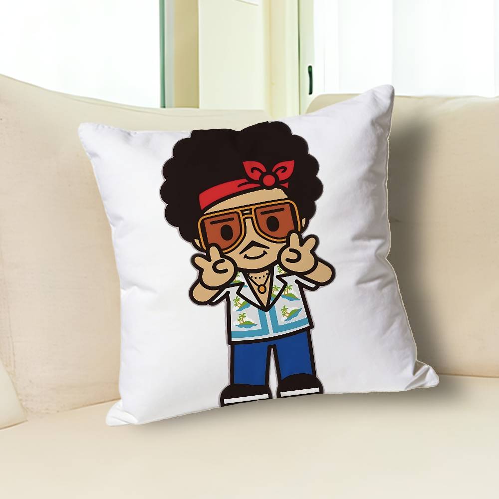B-Brunos M-Mars Singer Pillow Cases for Bedroom Living Room Sofa Home Decor Polyester Cushion Cover with Zipper