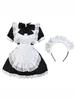 Japanese Sweet Lolita Maid Dress Cute Lace Ruffle Bell Cosplay Costume for Women