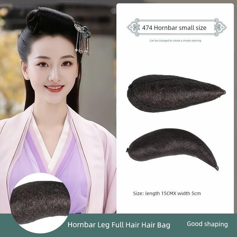 

Древний костюм парик рог подкладка сумка для волос парик в стиле династии Хань гибкий полный волос шелк студийная фотосъемка палка молоток пучок 474 horn stick contract small size one